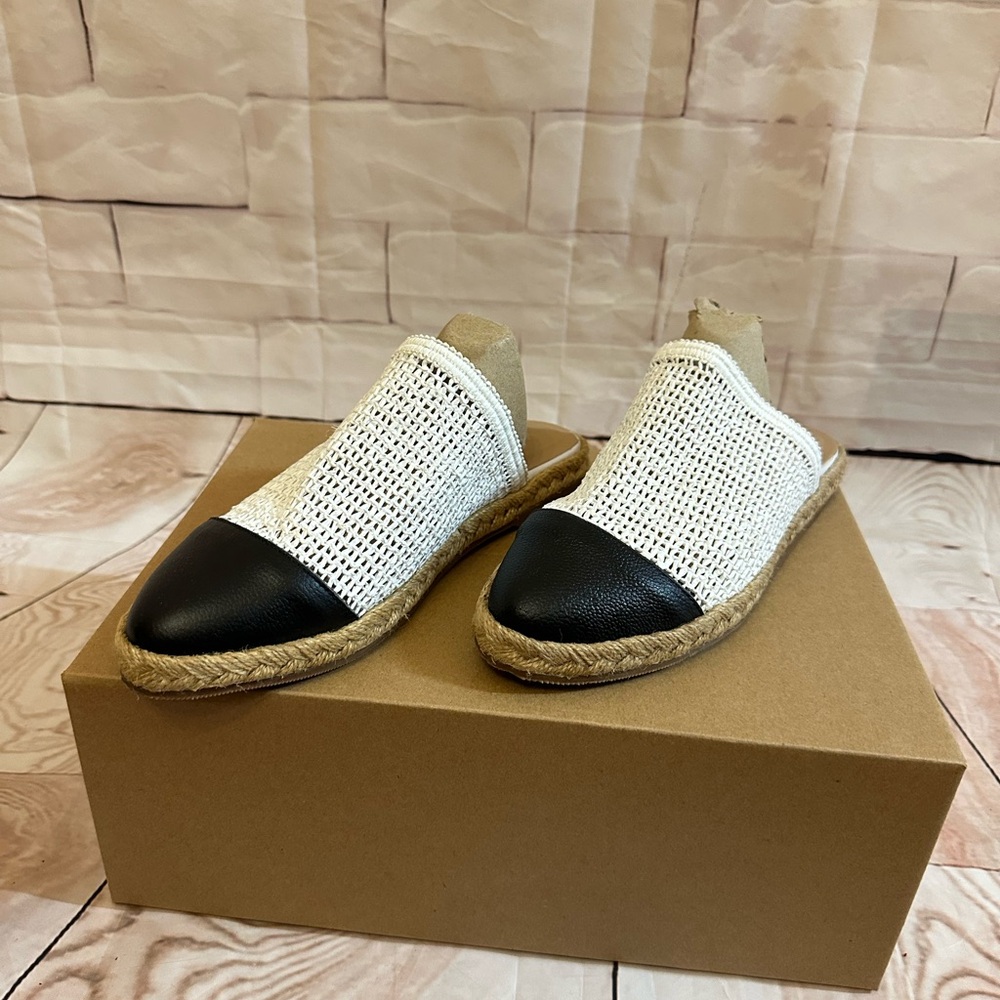 Stylish Women's Black and White Slip-On Shoes